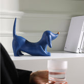Klein Blue & Gold Beagle Resin Sculpture | Yedwo Design